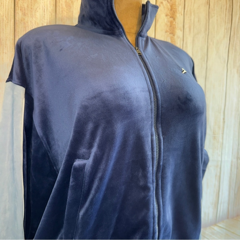 Nike Jordan Flight Women's Velour Jacket, oversized, sweatshirt full zip M NAVY​ - Picture 5 of 16